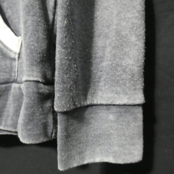 FOREVER 21 | small | Grey and Cream Hooded Sweatshirt | Kangaroo Pocket - Picture 9 of 16